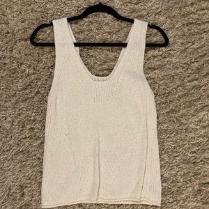 Madewell cream knit tank top XXS